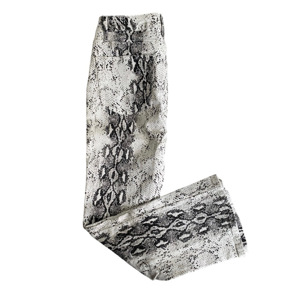 Ashley Mason Snake Print Flared Cropped Size 5 - Picture 5 of 9